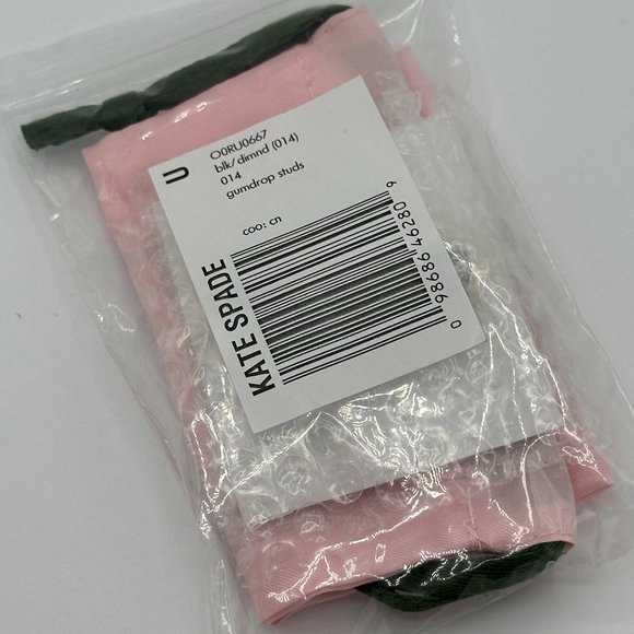 COPY - NWT Kate Spade Black Diamond Crystal Gumdrop Stud Earrings - Picture 10 of 10